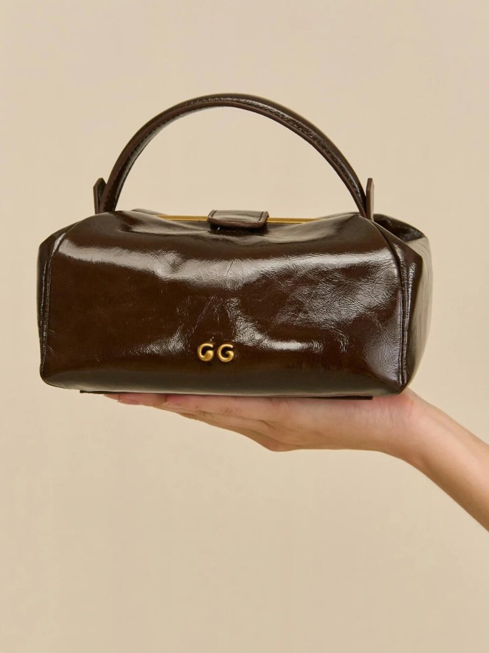 Cult Gaia Fawn Top Handle Brown - Picture 3 of 7